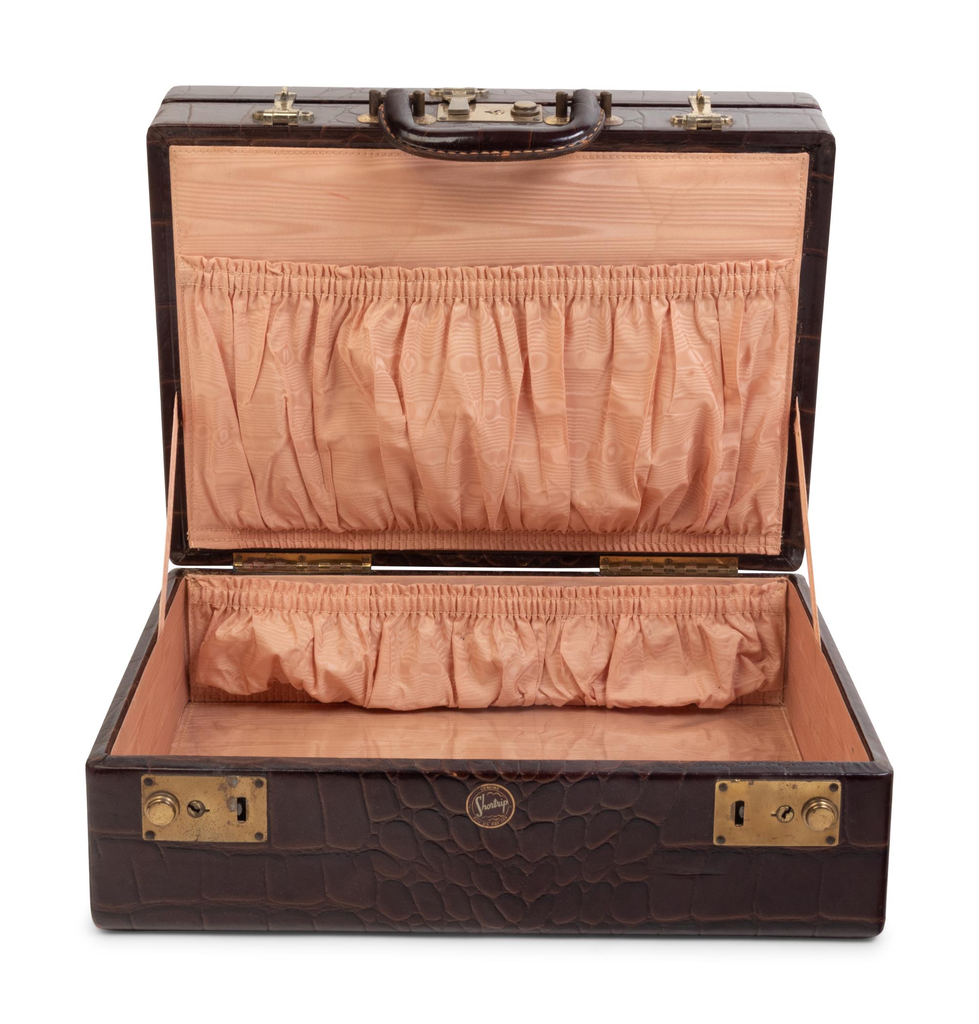 Two Leather Veneered Valises