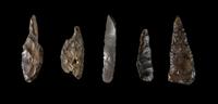 Five Neolithic Flint Blades