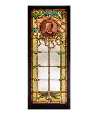 Two Leo P. Frohe Stained Glass Panels