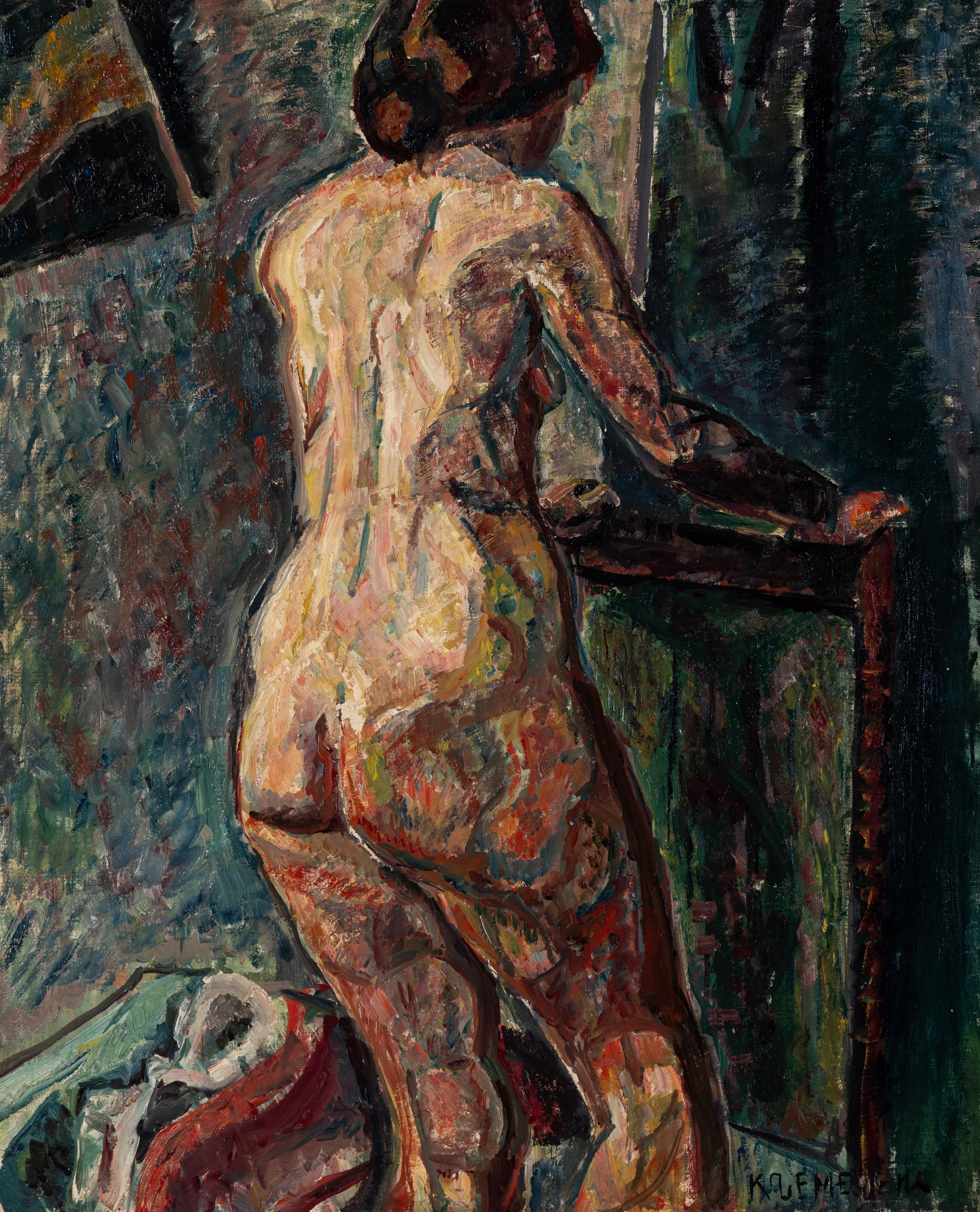 Pinchus Krémègne (Belarusian/French, 1890–1981) — Nu de dos