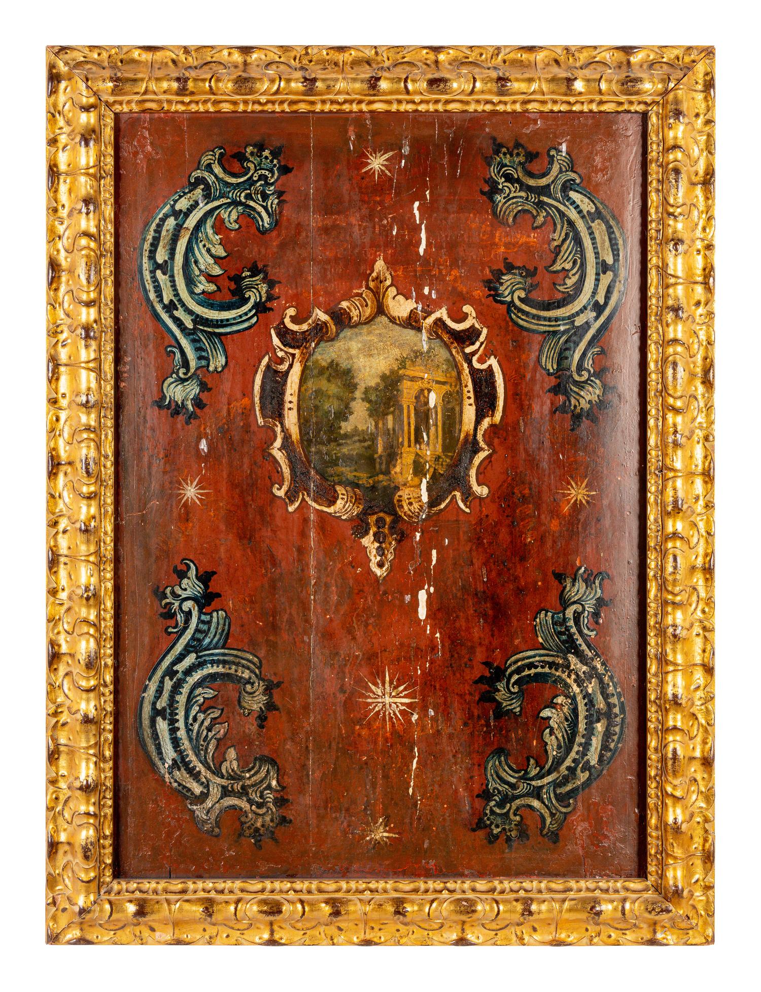 A Set of Four Italian Painted Panels