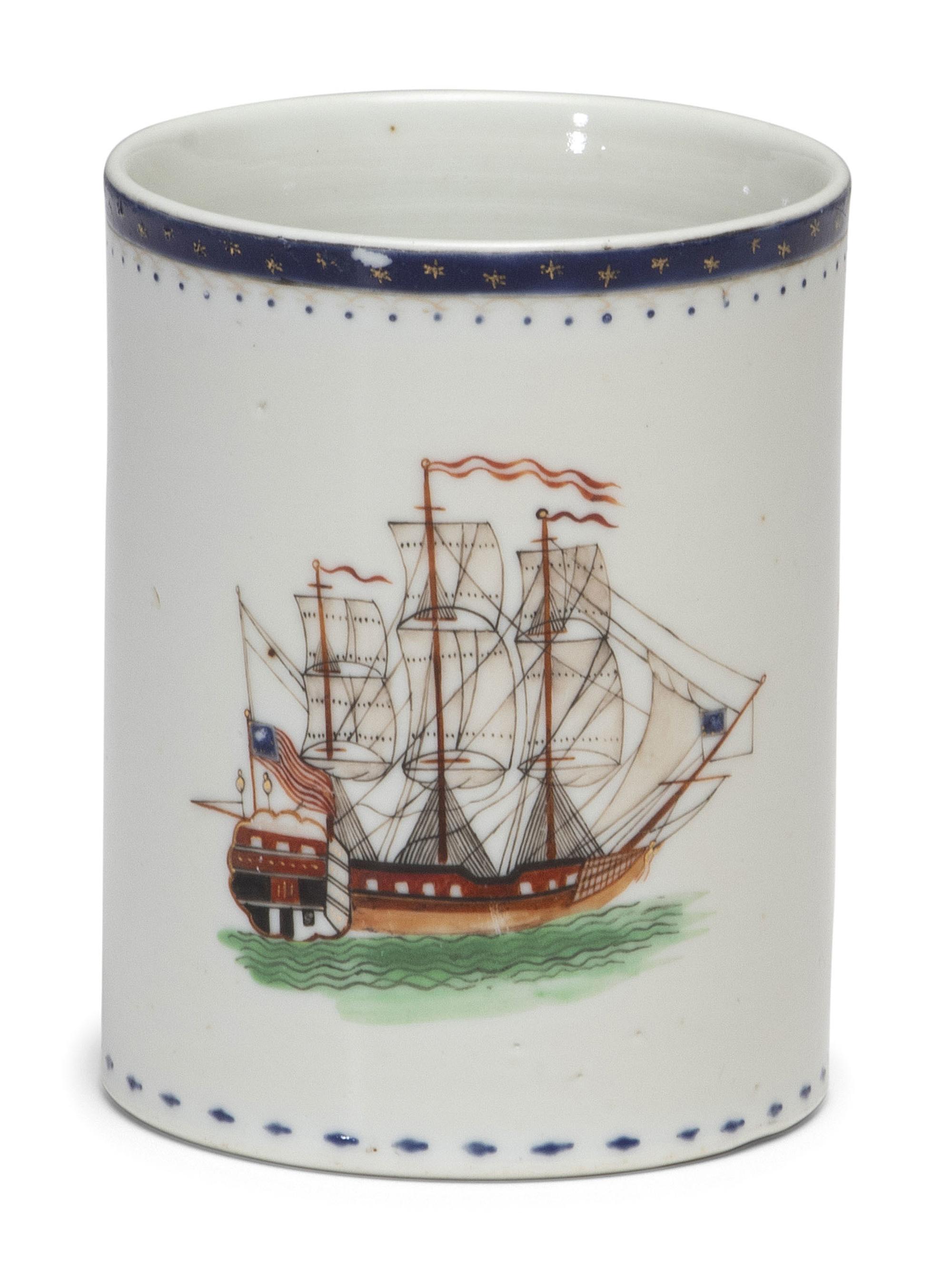 A Chinese Export Porcelain Mug for the American Market
