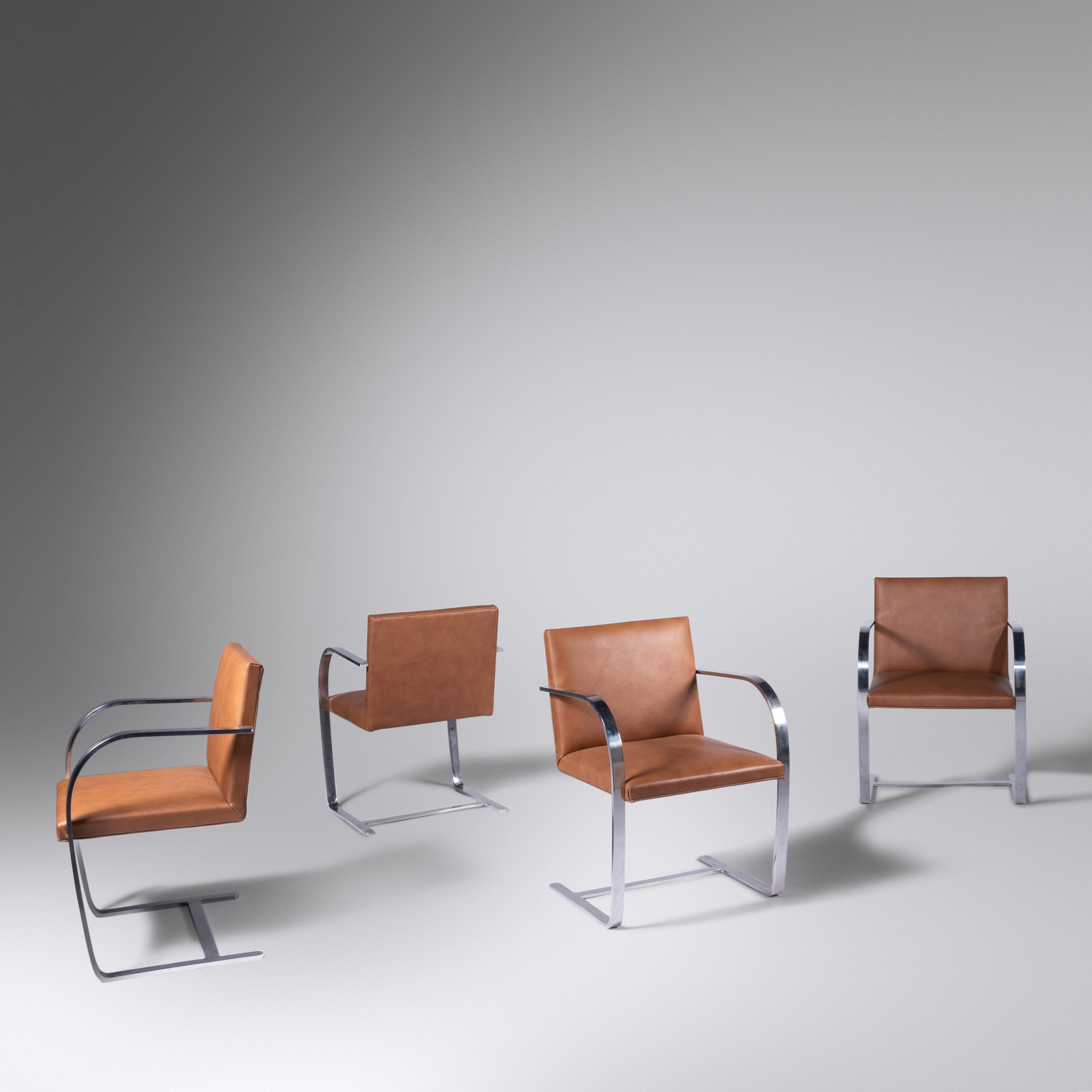 Set of Four Brno Chairs, Knoll International, USA
