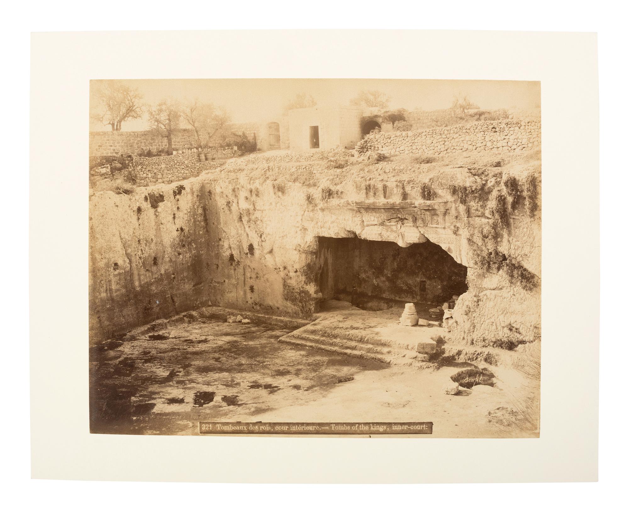 BONFILS, Félix (French, 1831-1885), photographer. 5 albumen photographs of the Holy Land. 1870s.