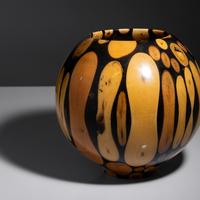 Bundled Mosaic wood vessel, 2000