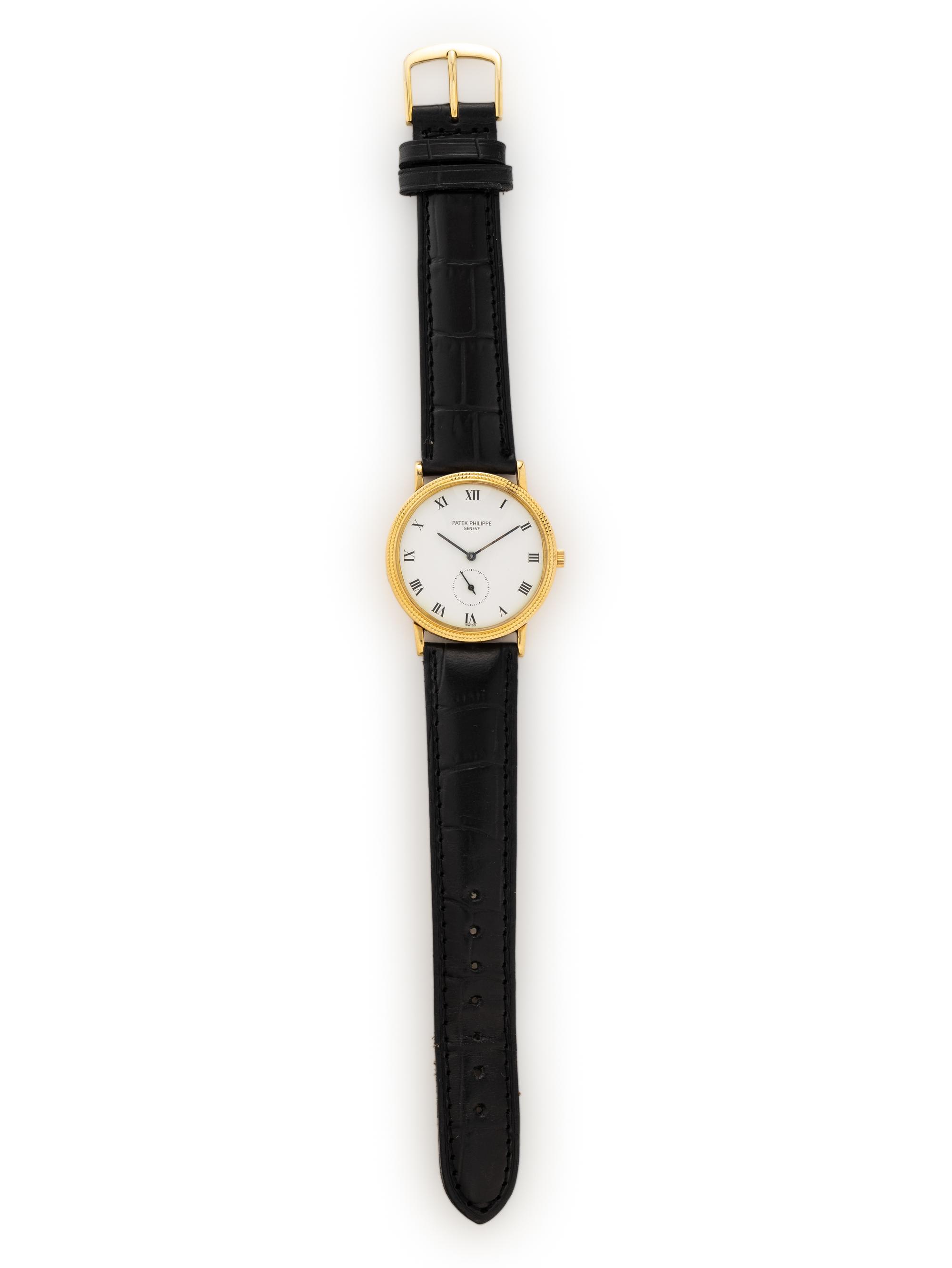 PATEK PHILIPPE, REF. 3919J 18K YELLOW GOLD 'CALATRAVA' WATCH
