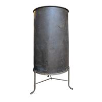 A Copper and Iron Vessel, Lisotto Grappa Distillery 39" W x 39" D x 78.5" H — Italy, 20th Century
