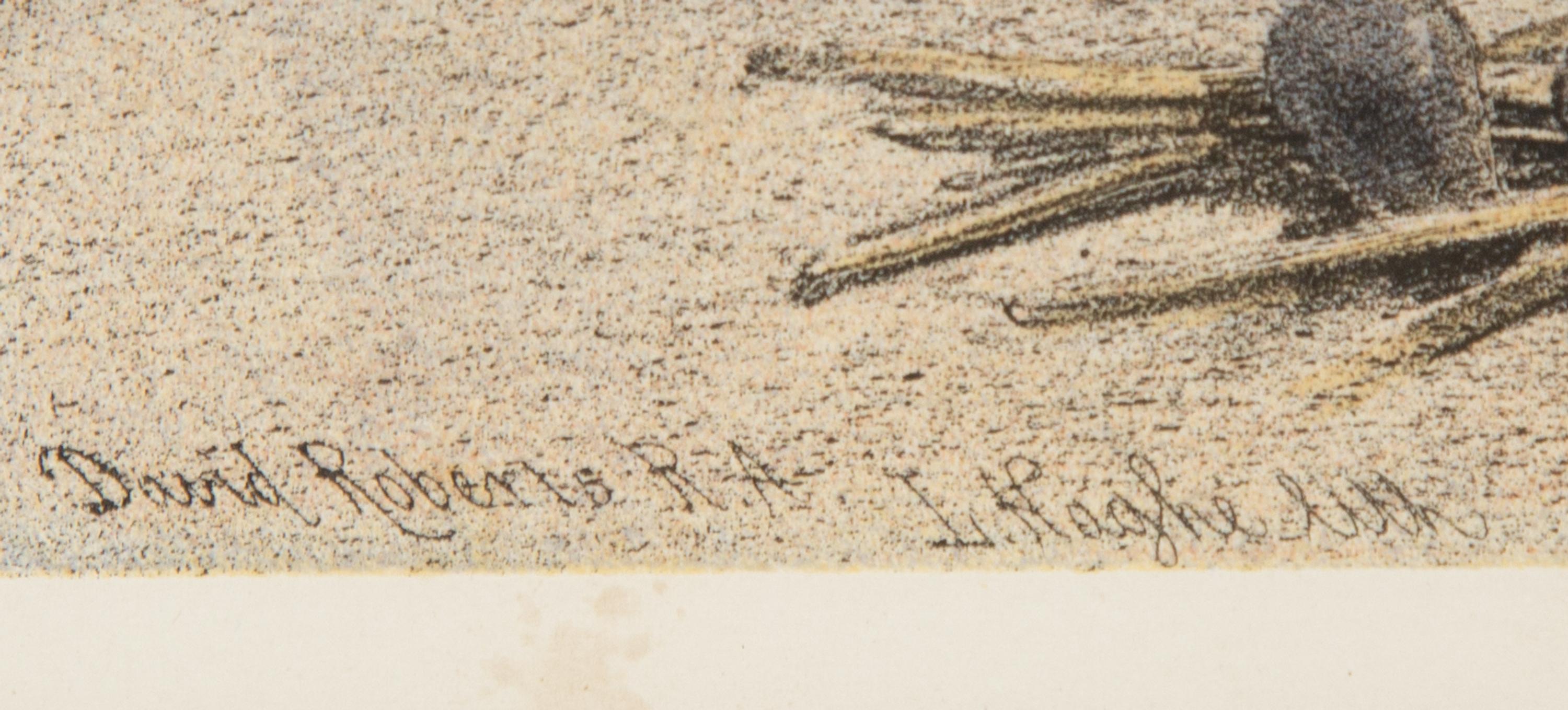 Approach of the Simoon-Desert of Gizeh [Giza] after David Roberts (British, 1796-1864)