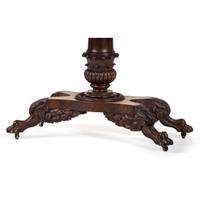 A Classical Carved Mahogany Claw-Foot Game Table