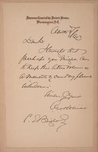 [Americana] [Supreme Court] Bright, Clarence E. Personal Archive of Letters and Ephemera