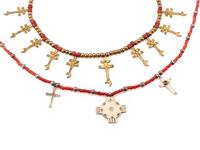 Pair of Southwestern Cross Necklaces