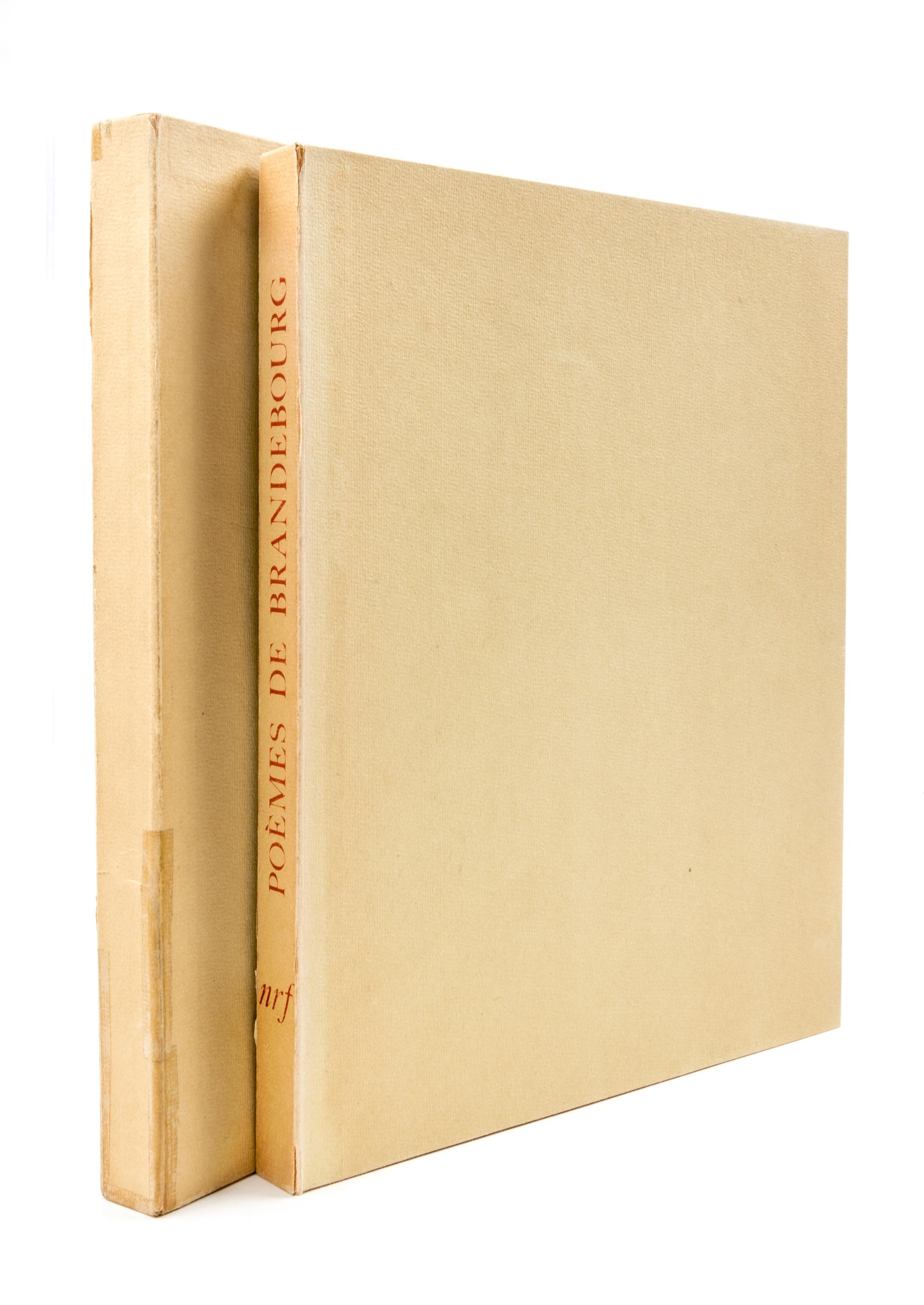 (VILLION, JACQUES) FRENAUD, ANDRE. Poems de Brandebourg. Paris, 1947. Limited.