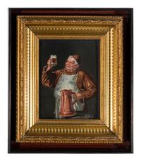 A Berlin (K.P.M.) Porcelain Plaque After Eduard von Grützner