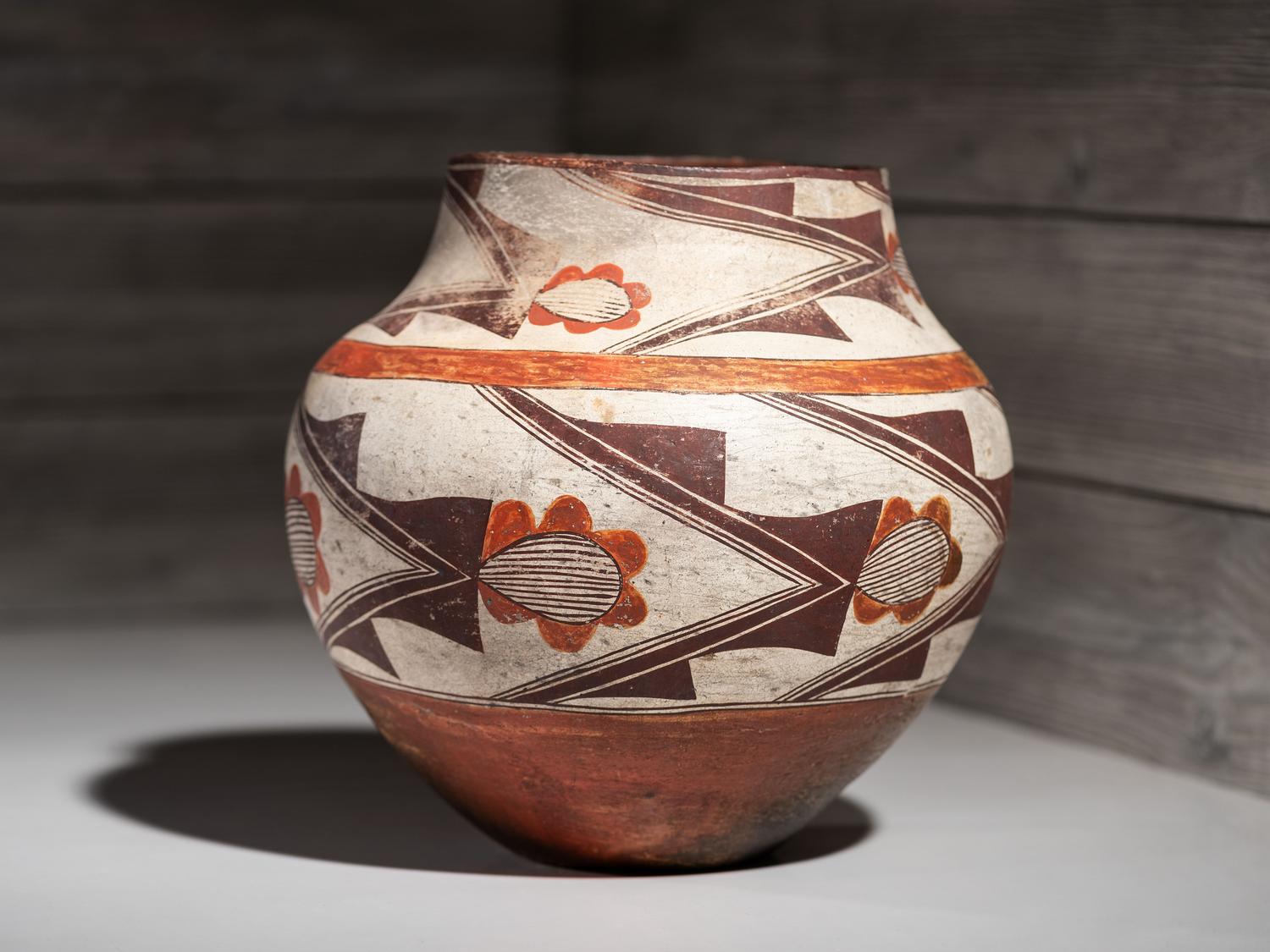 Laguna Polychrome Pottery Jar