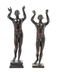 A German Bronze Figure Height 11 3/4 inches. — CAST BY AKTIEN GESELLSCHAFT GLADENBECK, BERLIN