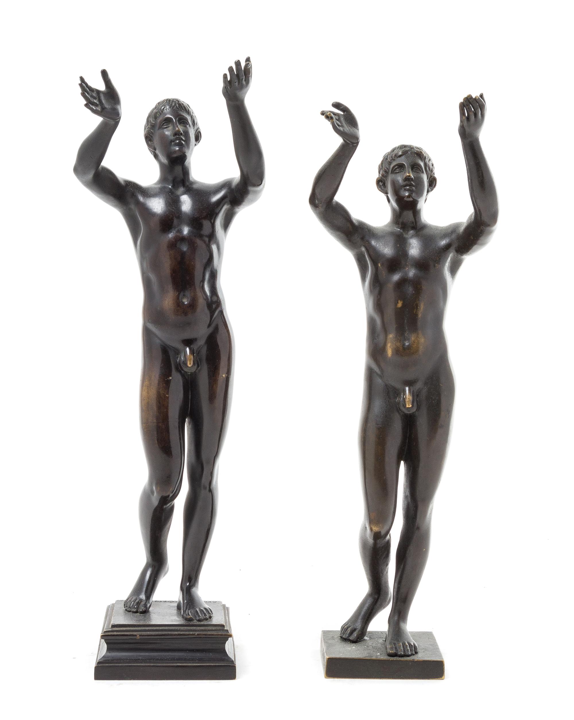 A German Bronze Figure Height 11 3/4 inches. — CAST BY AKTIEN GESELLSCHAFT GLADENBECK, BERLIN