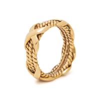 TIFFANY & CO., SCHLUMBERGER, YELLOW GOLD 'X' RING