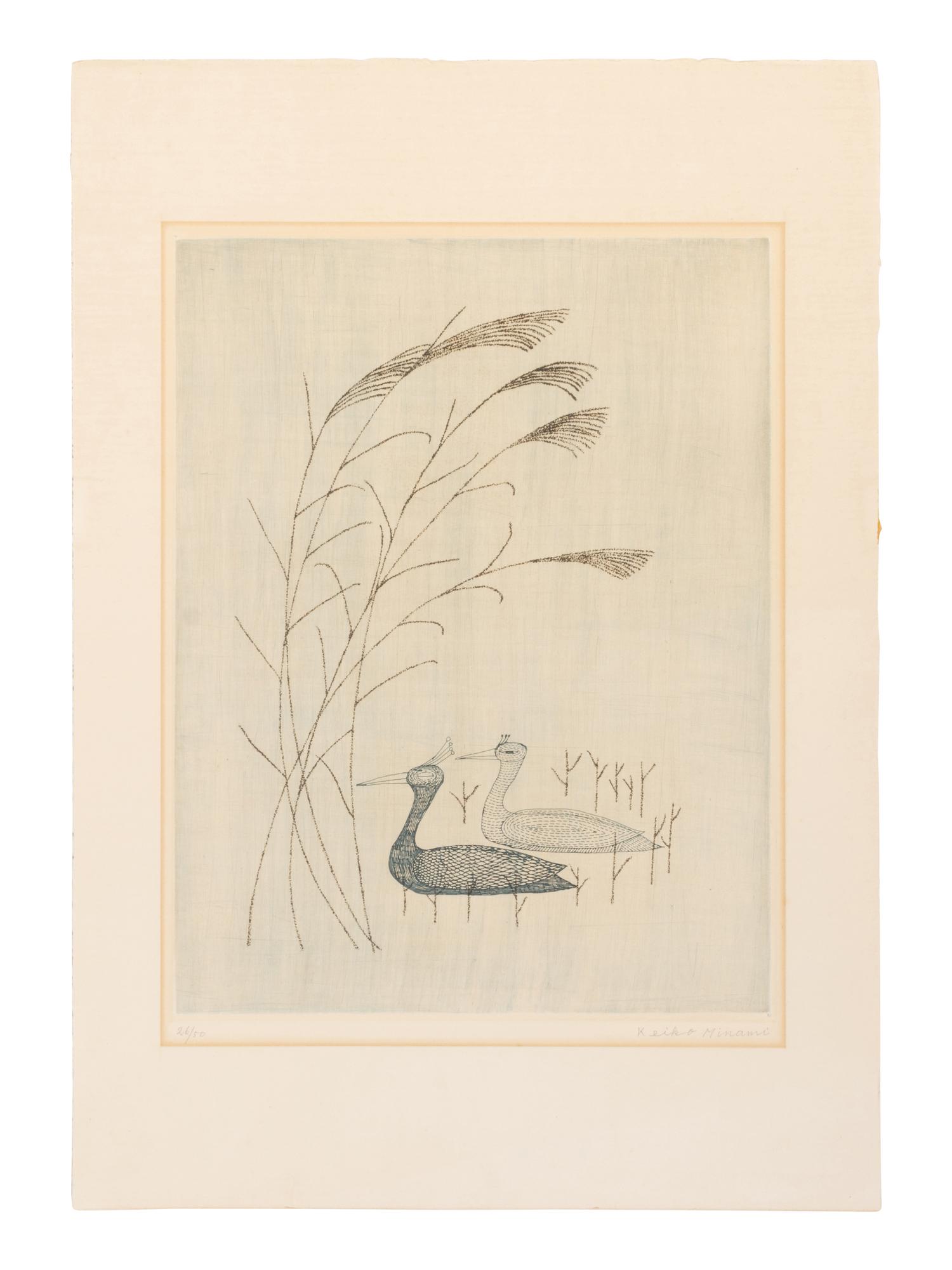 Five Japanese Woodblock Prints