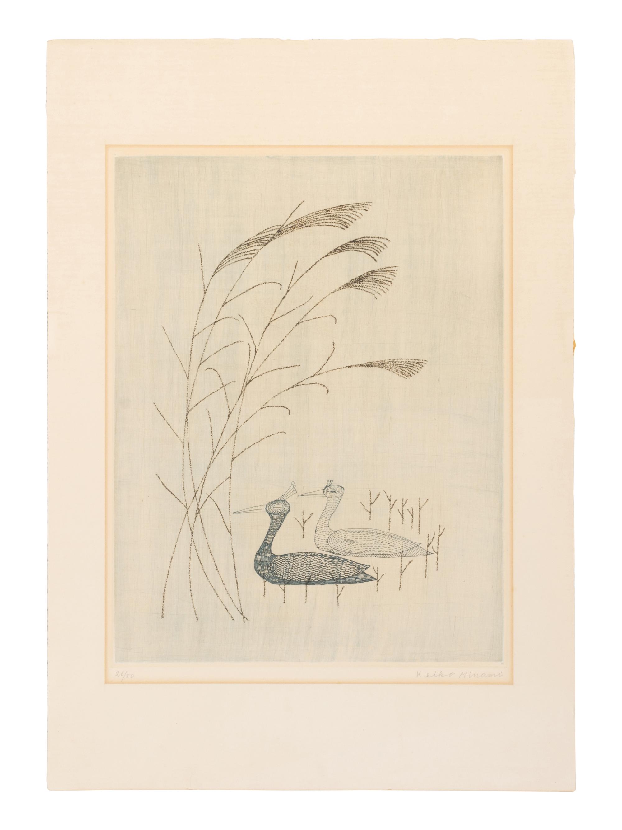 Five Japanese Woodblock Prints