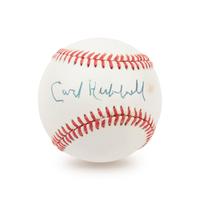 A Carl Hubbell Single Signed Autograph Baseball (JSA Letter)