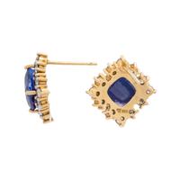 TANZANITE AND DIAMOND EARRINGS