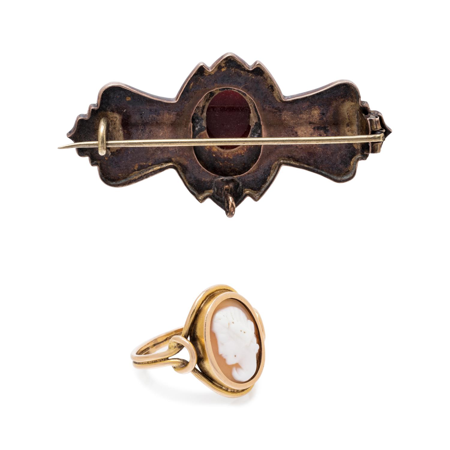 COLLECTION OF CAMEO JEWELRY