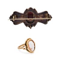 COLLECTION OF CAMEO JEWELRY