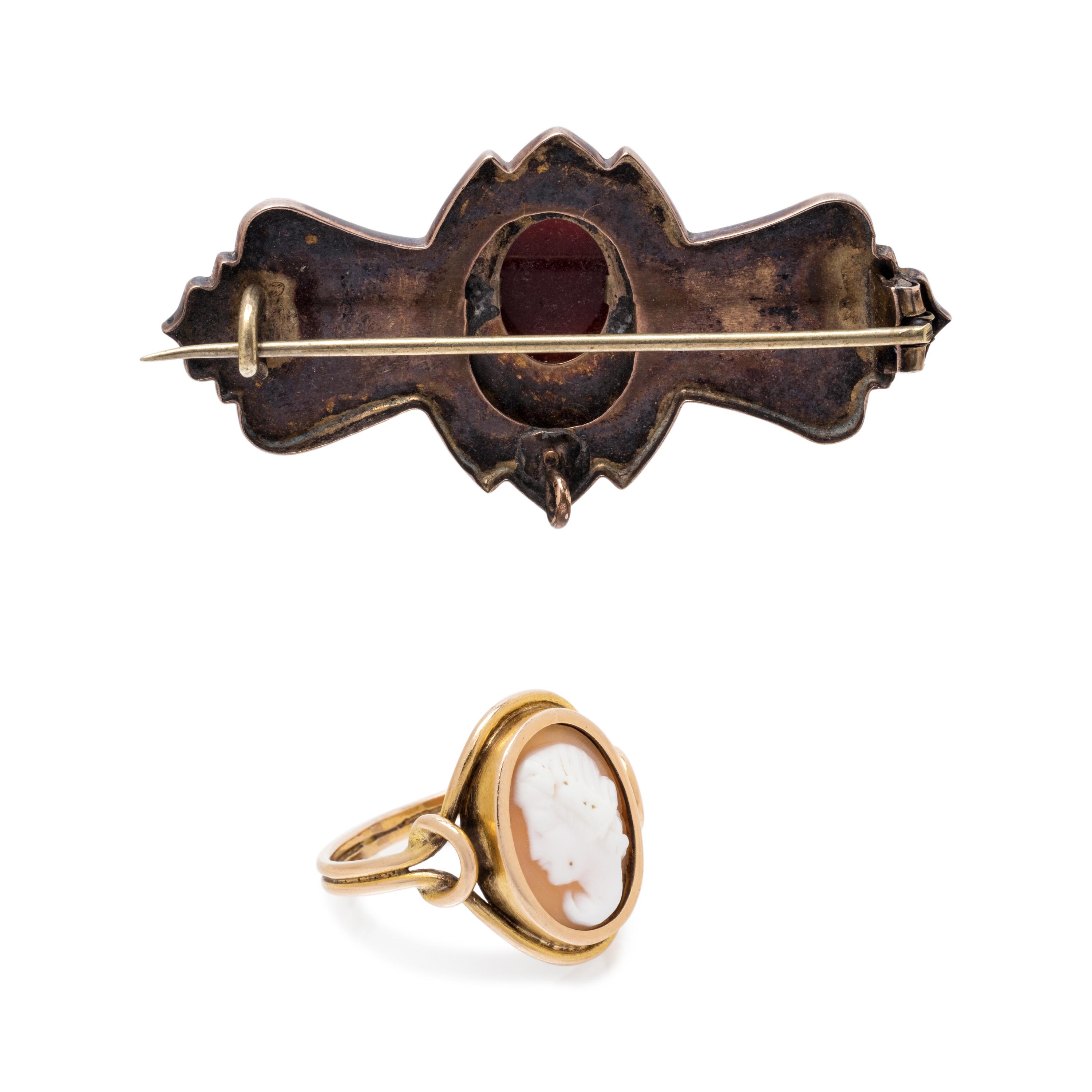 COLLECTION OF CAMEO JEWELRY
