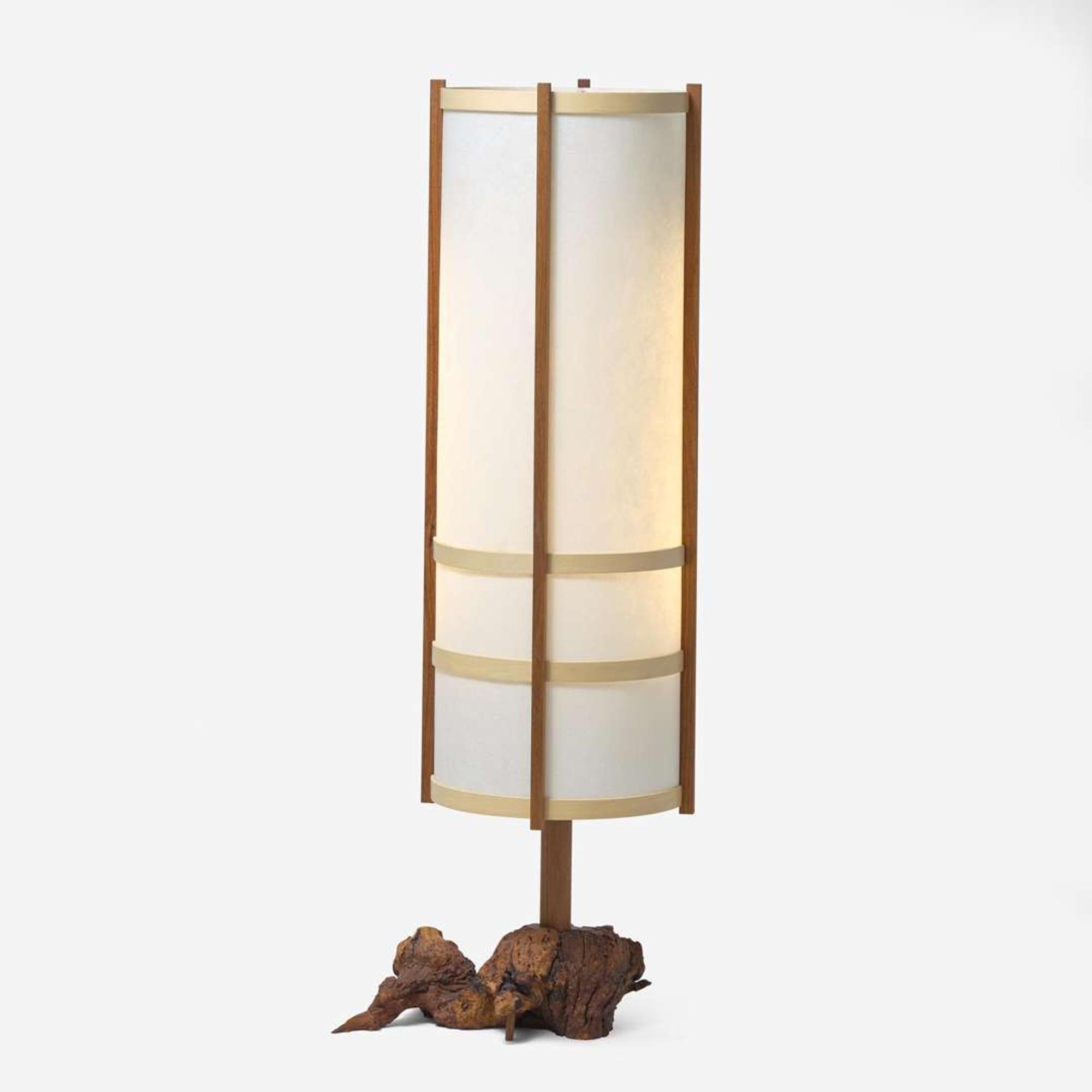 Mira Nakashima (American, b. 1942) Special "Tall" Table Lamp, George Nakashima Woodworker, New Hope, Pennsylvania, 2008