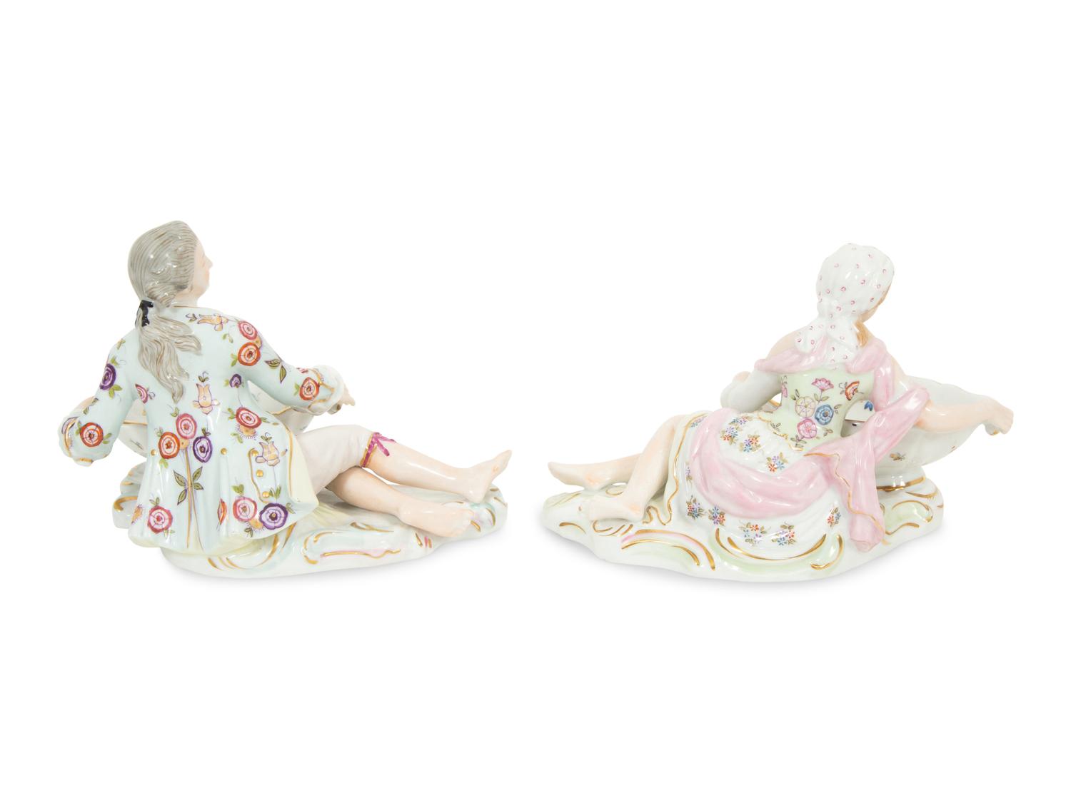A Group of Three Meissen Porcelain Sweetmeat Dishes