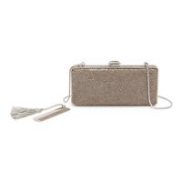Judith Leiber, Brown Crystal-Embellished Minaudière