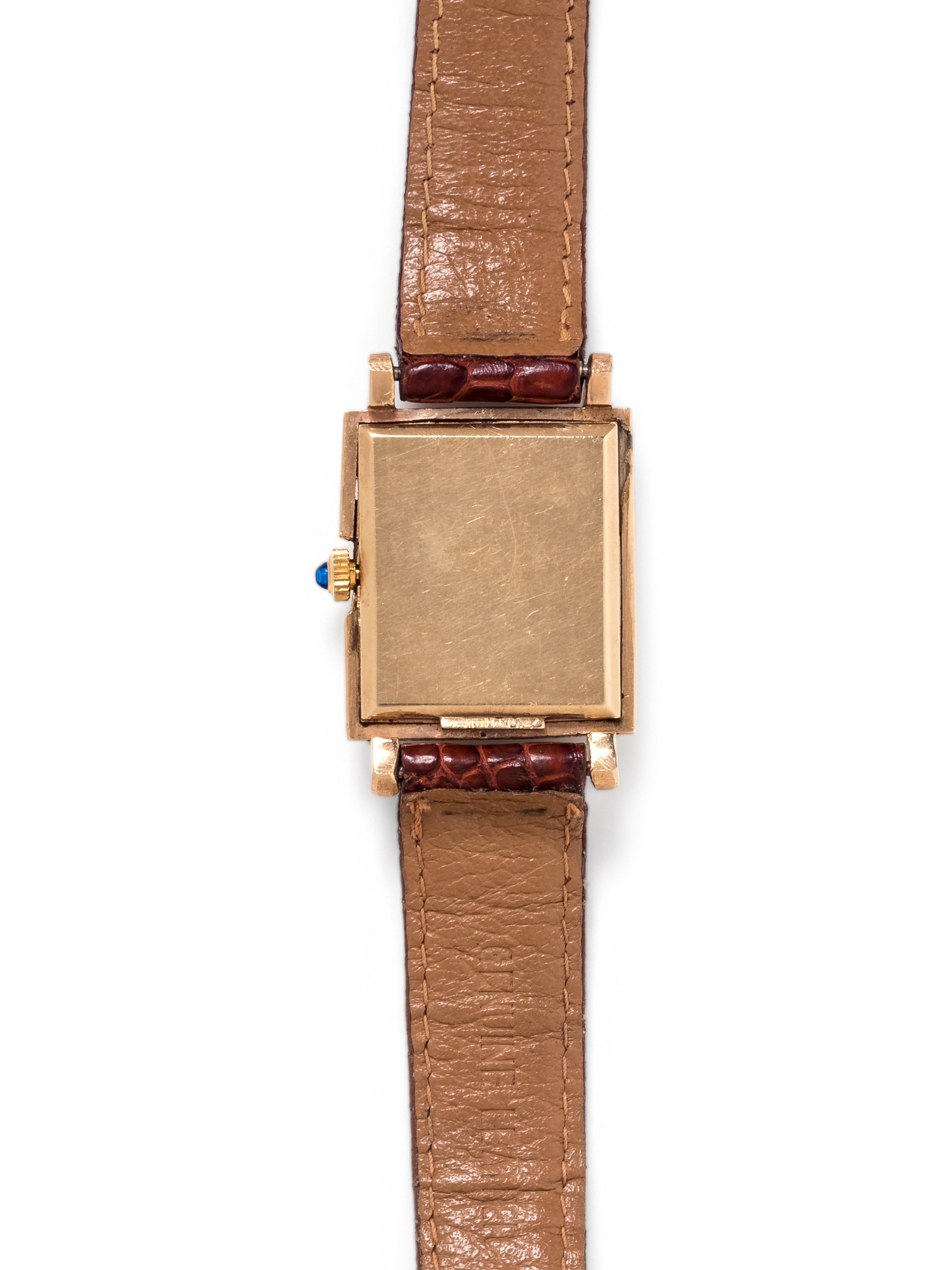 OMEGA, 14K YELLOW GOLD WRISTWATCH