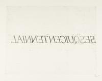 Bruce Nauman (American, b. 1941) — tcejorP lainnetneciuqseS nisnocsiW (triptych) (from the Wisconsin Sesquicentennial Portfolio ), 2001
