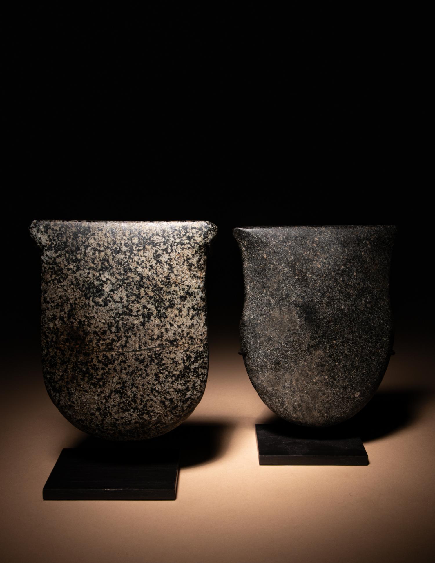 Two Valdivian Stone Votive Axes