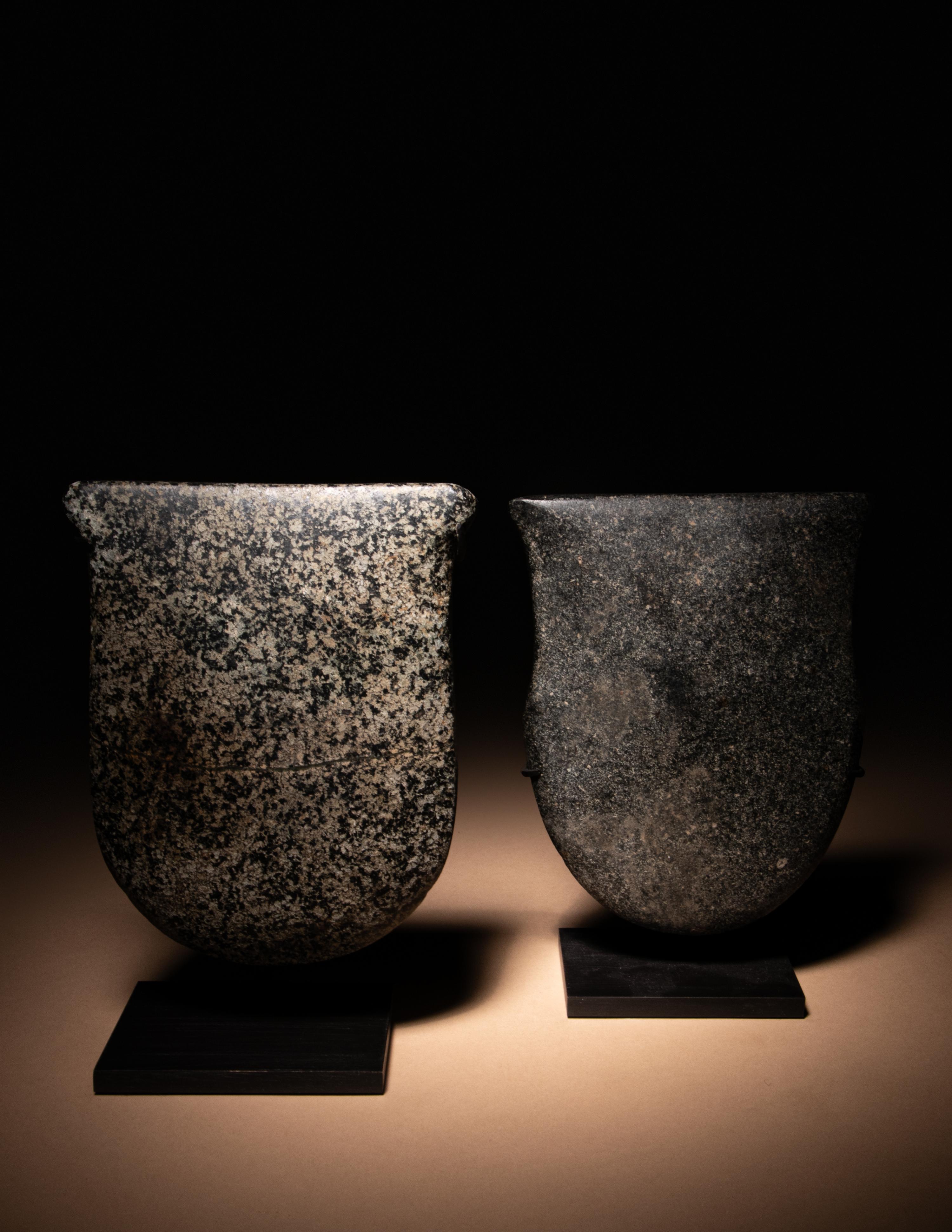Two Valdivian Stone Votive Axes