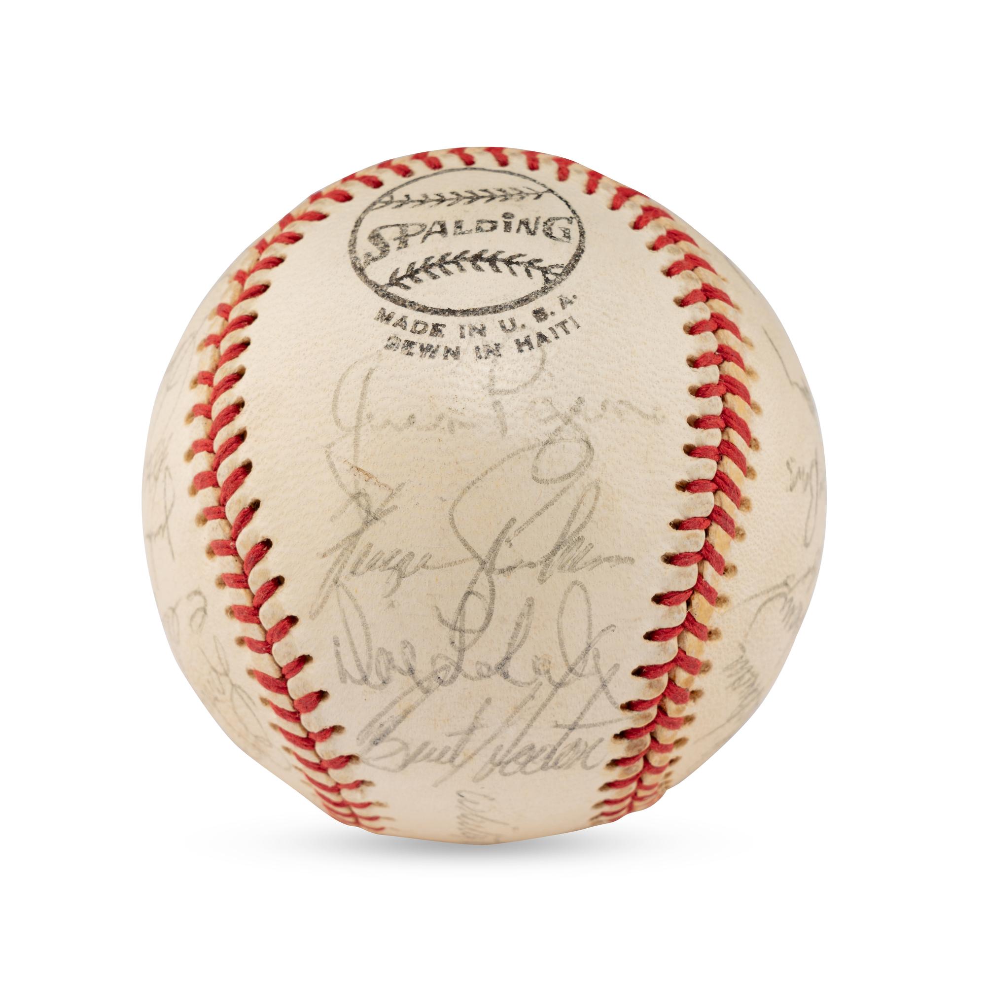 A Group of Two 1973 Chicago Cubs Team Signed Autograph Baseballs
