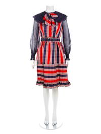 Oscar de la Renta Dress with Belt, 1980-90s