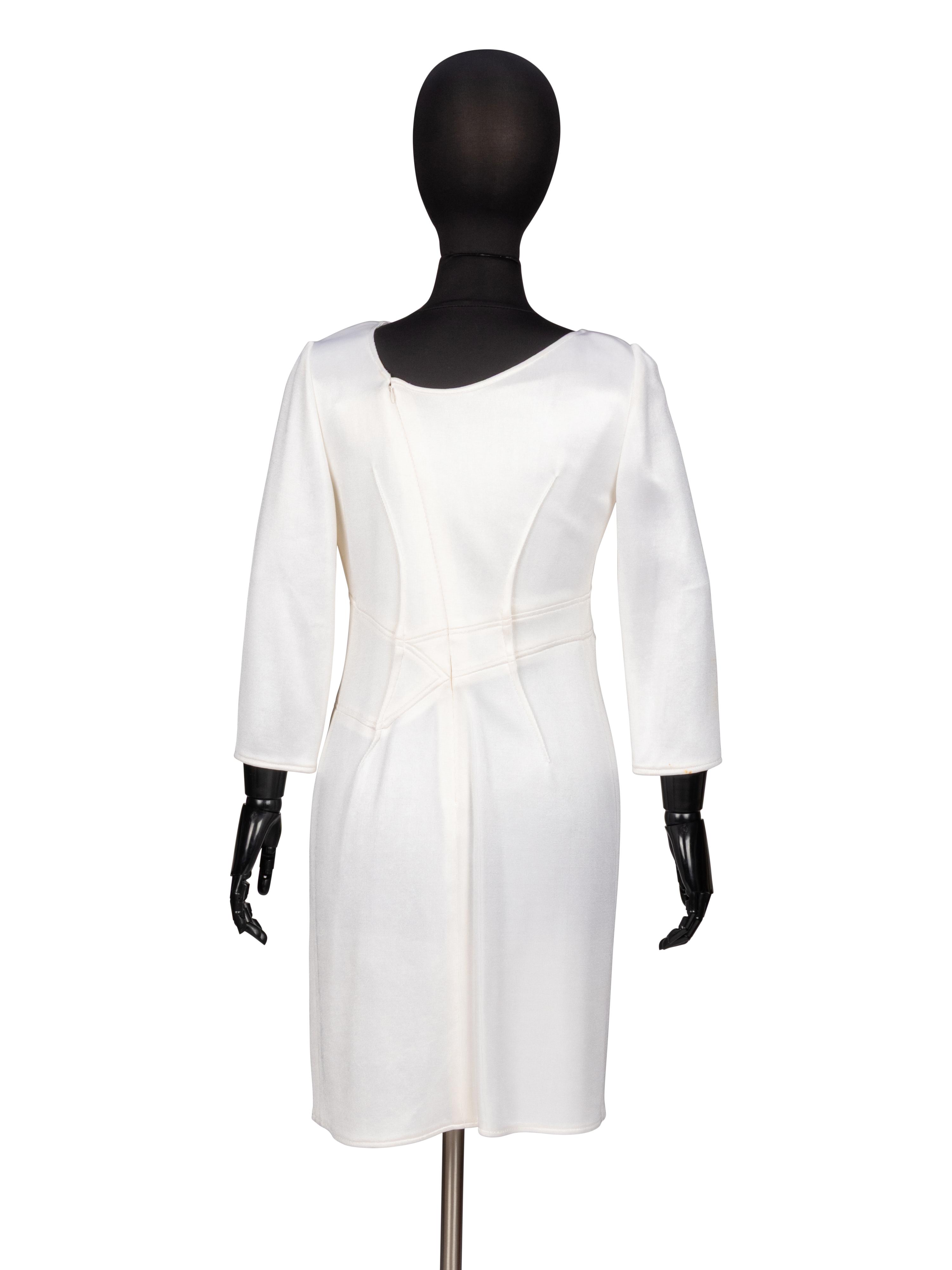 Ralph Rucci, Long Sleeve Knit Dress