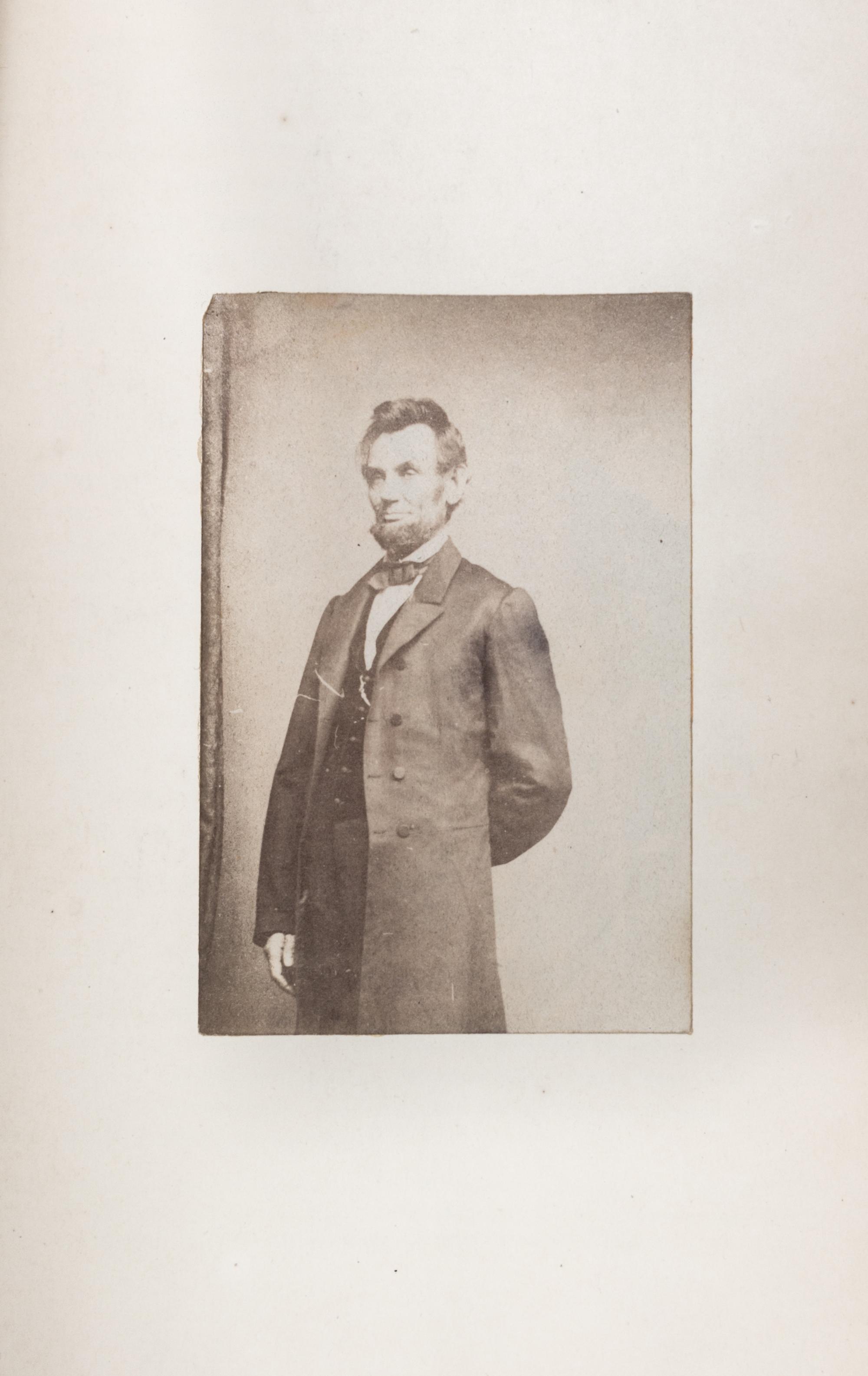 (LINCOLN, ABRAHAM) ARNOLD, ISAAC. The Life of Abraham Lincoln. Chicago, 1885. 2 vols., with over 100 autographed items.