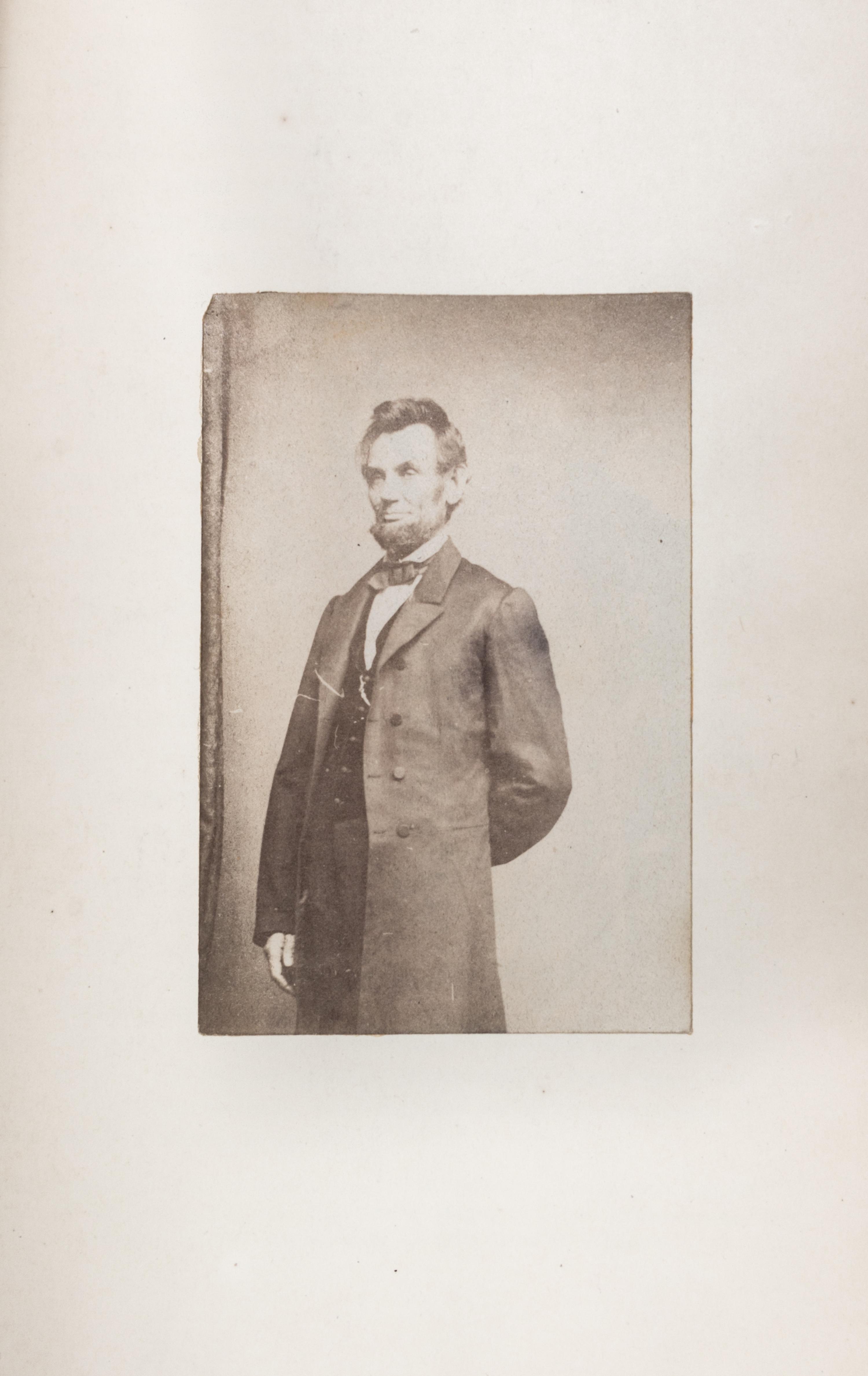 (LINCOLN, ABRAHAM) ARNOLD, ISAAC. The Life of Abraham Lincoln. Chicago, 1885. 2 vols., with over 100 autographed items.