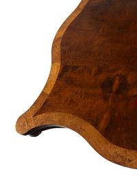 An American Classical Mahogany and Birdseye Maple Tilt-Top Table