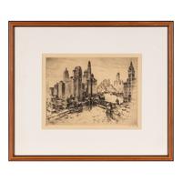 Anton Schutz (German/American, 1894-1977) — Five Etchings