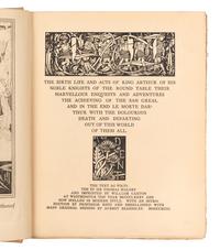 BEARDSLEY, Aubrey, illustrator. -- MALORY, Thomas, Sir (fl. 1470). [Le Morte d’Arthur]. The Birth, Life and Acts of King Arthur . [London]: J.M. Dent & Company, 1893-1894.