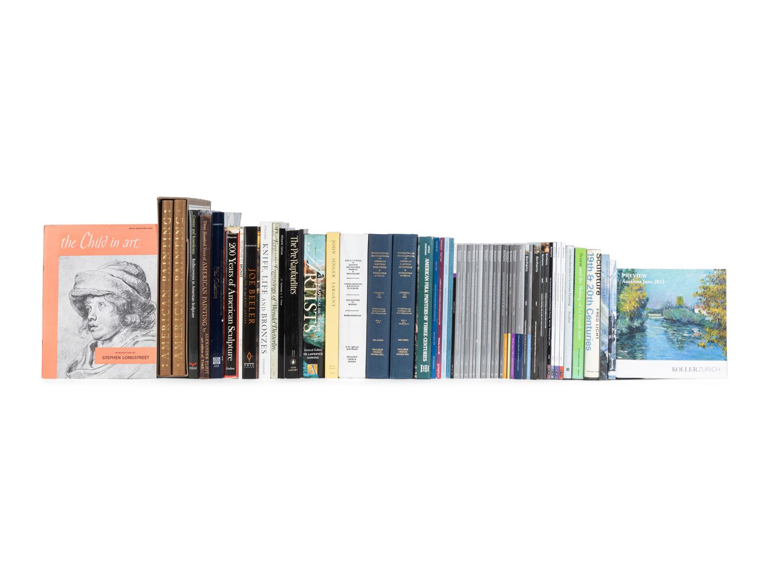 [19TH CENTURY EUROPEAN & AMERICANA ART] A Group of Reference Works and Auction Catalogues about 19th Century European and American Art