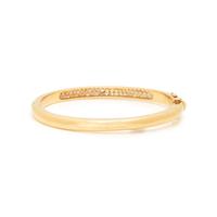 CARTIER, YELLOW GOLD AND DIAMOND BANGLE BRACELET