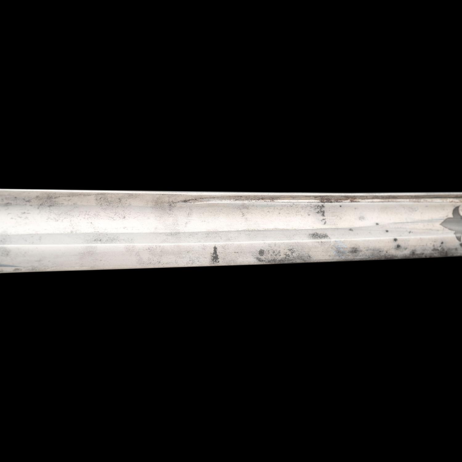 Cased Clauberg Model 1850 Foot Officers Sword Presented to Lt. Asaph Dodge of the 116th NY with Belt and Sash