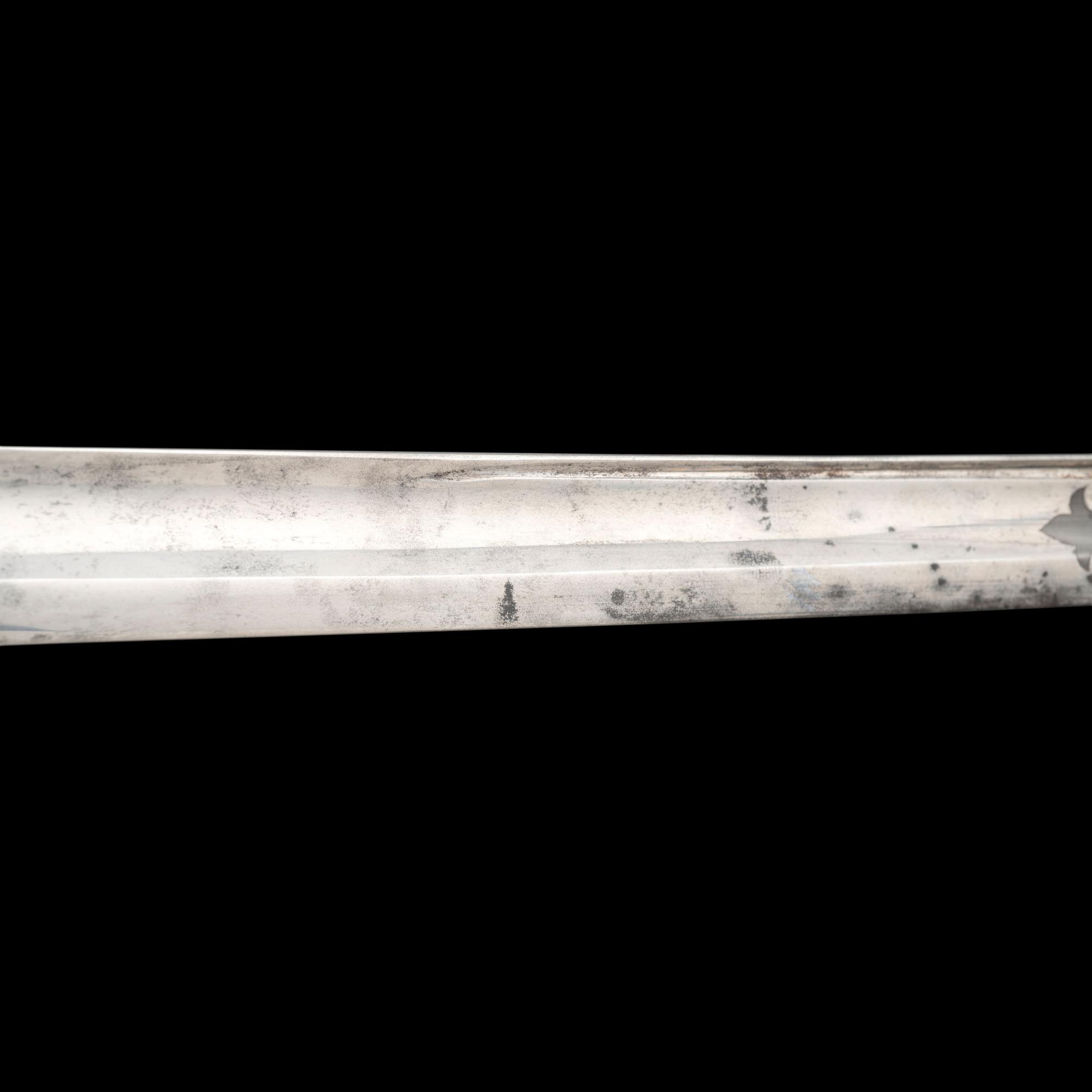 Cased Clauberg Model 1850 Foot Officers Sword Presented to Lt. Asaph Dodge of the 116th NY with Belt and Sash