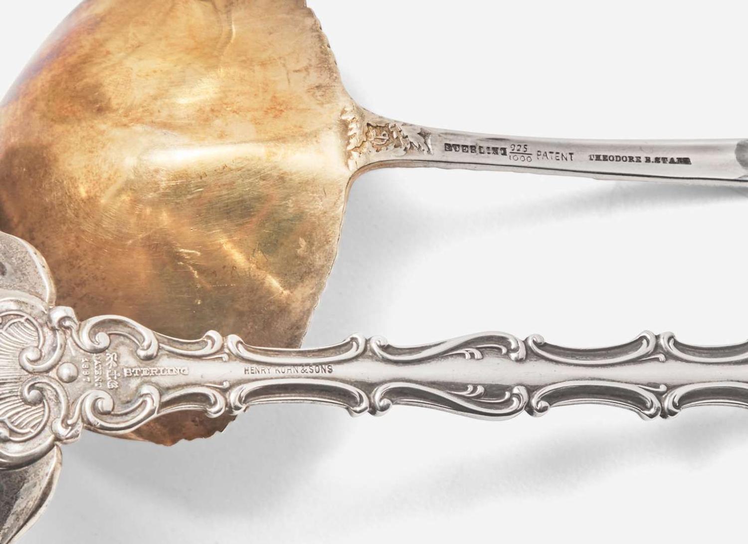 An assembled collection of seven sterling silver ladles, various makers, late 19th / early 20th century