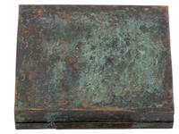 Mexican Copper Box, with Silver Bird
