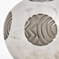 Jean Luce (French, 1895-1964) Rare Art Deco Silvered Vase, France, 1930s